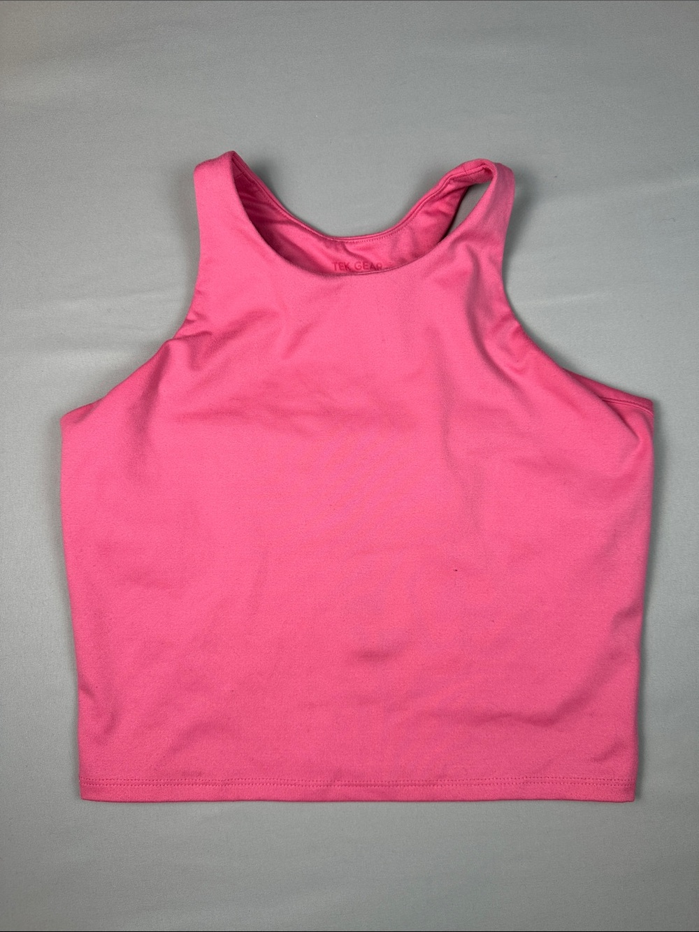 tek gear Girls Hot Pink Crop Tank Top Shirt XL 14-16